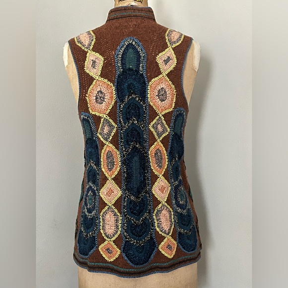 Dries Van Noten Hand Knit Crochet Longline Vest - Picture 10 of 14